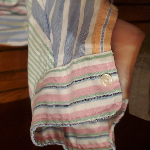 RALPH LAUREN 2XLT Striped Multicolor Men's Shirt - Picture 4 of 11